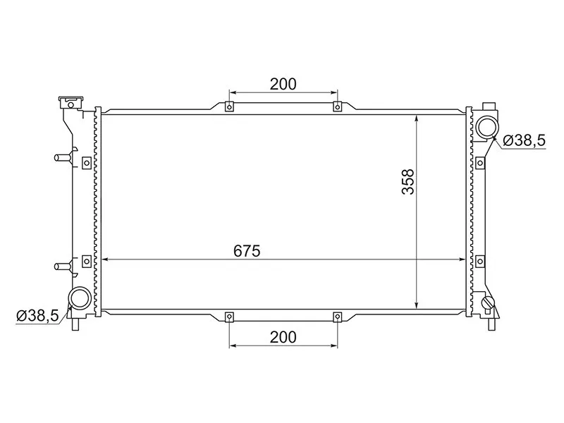 Радиатор Subaru Legacy 93-98 - Артикул SB0003 - Производитель Sat - Фото, Отзывы, Цены 
