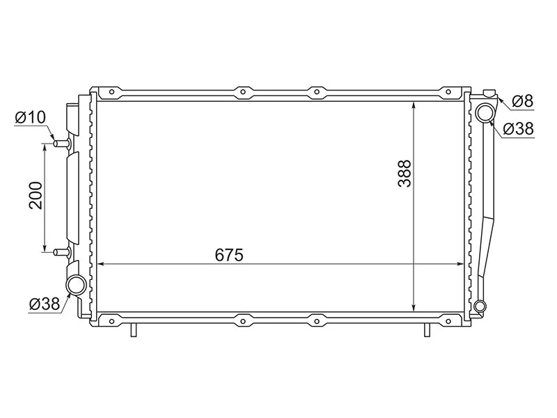 Радиатор Subaru Forester 97-02 / Impreza 92-00 - Артикул SB0003T - Производитель Sat - Фото, Отзывы, Цены 