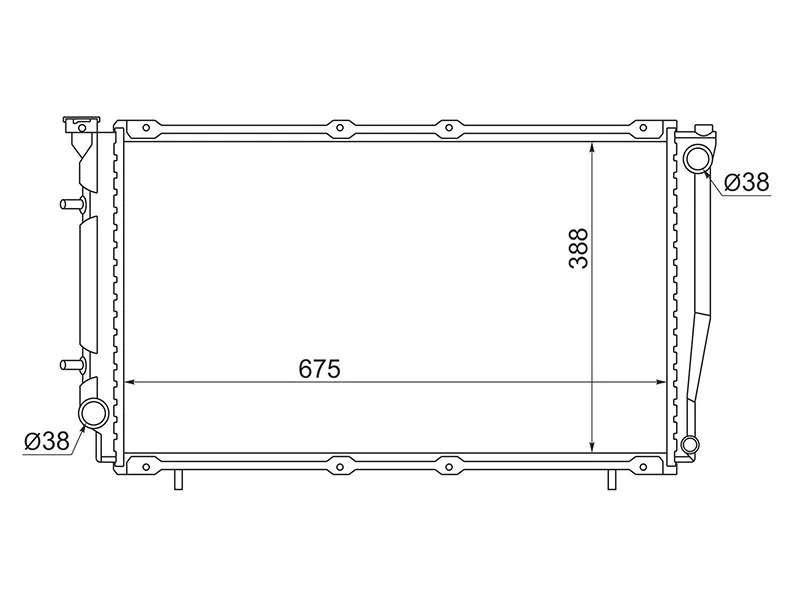 Радиатор Subaru Legacy 93-98 - Артикул SB0004 - Производитель Sat - Фото, Отзывы, Цены 