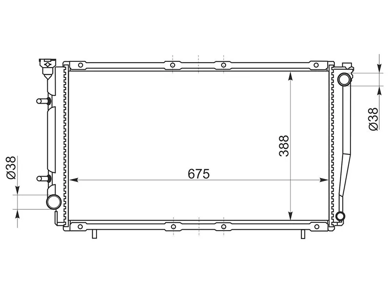 Радиатор Subaru Legacy 93-98 - Артикул SB00042R - Производитель Sat - Фото, Отзывы, Цены 