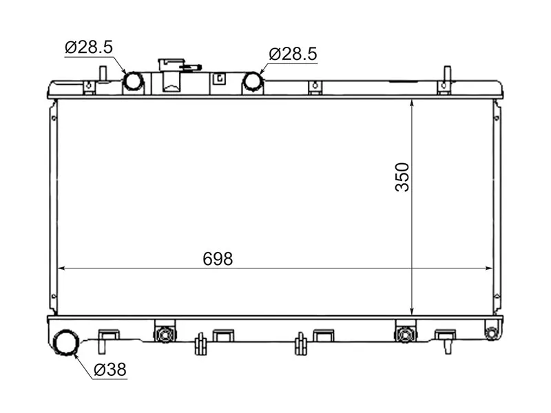Радиатор Subaru Legacy 98-03 / Outback 98-03 / Legacy B4 98-03 - Артикул SB000530 - Производитель Sat - Фото, Отзывы, Цены 