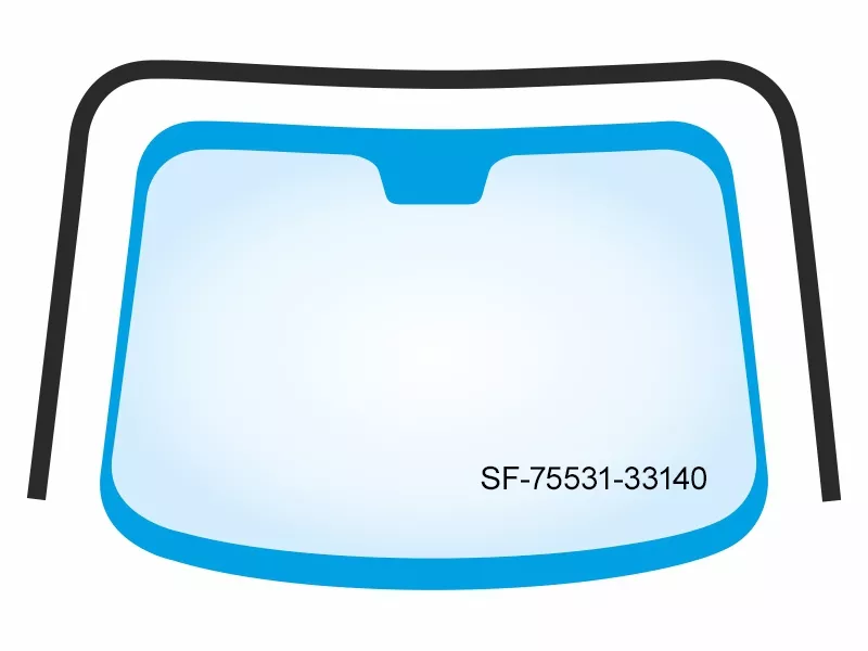 Молдинг лобового стекла (П-образный) Toyota Camry (XV50) 11-18 / Aurion 12-15 - Артикул SF7553133140 - Производитель Sat - Фото, Отзывы, Цены 