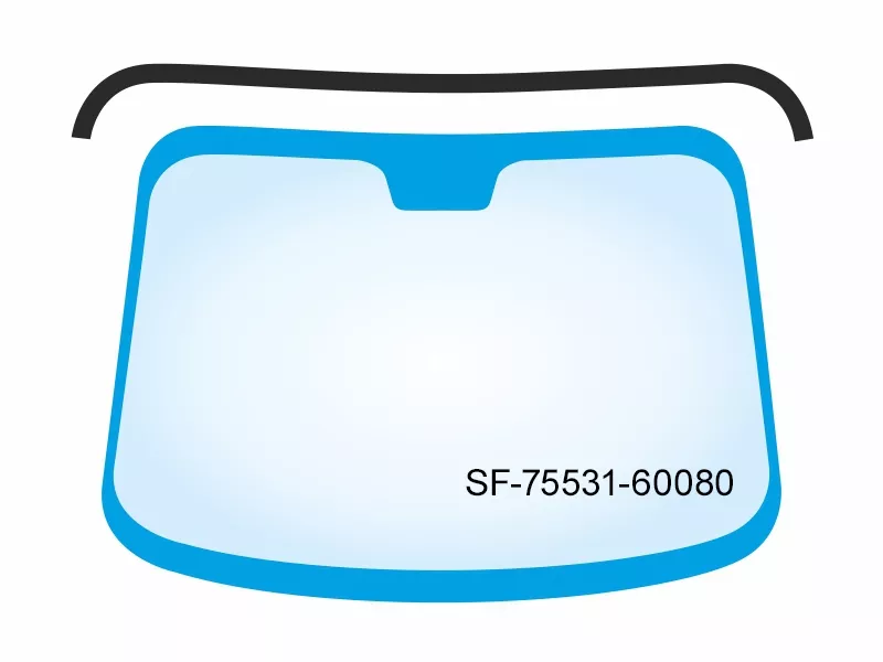 Молдинг лобового стекла (Сверху) -SF7553160080 Sat для TOYOTA LAND CRUISER