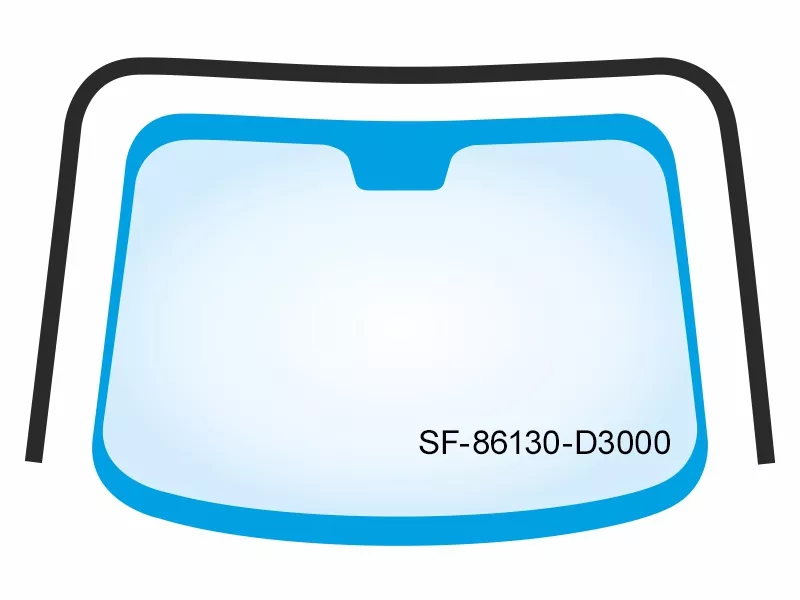 Молдинг лобового стекла (П-образный) Hyundai Tucson 15-21 - Артикул SF86130D3000 - Производитель Sat - Фото, Отзывы, Цены 