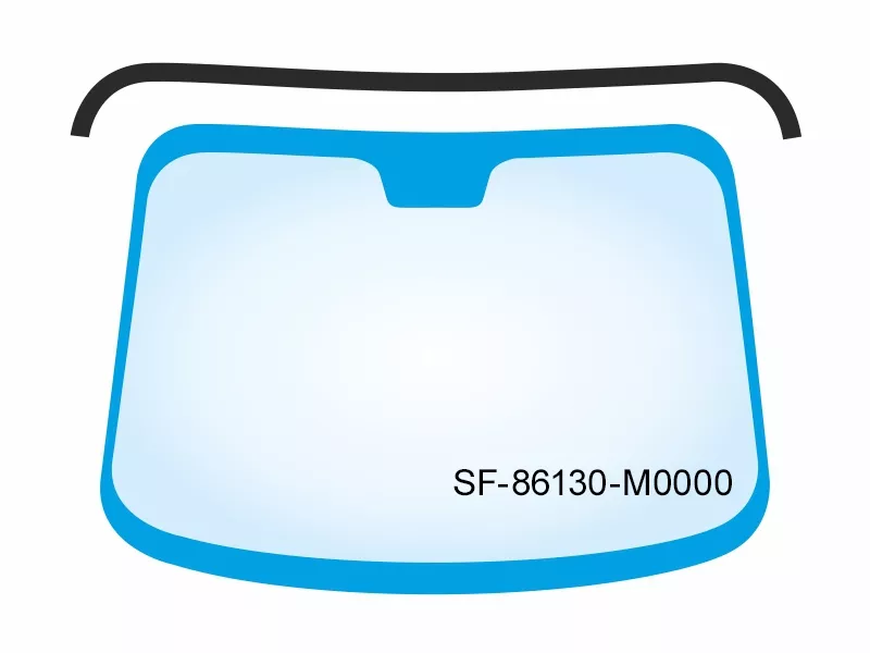 Молдинг лобового стекла (Сверху) Hyundai Creta 15-21 - Артикул SF86130M0000 - Производитель Sat - Фото, Отзывы, Цены 