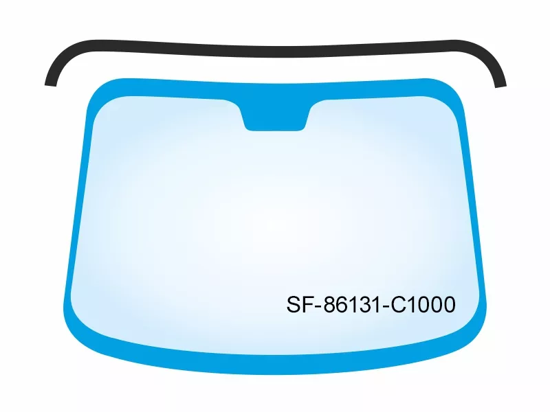 Молдинг лобового стекла (Сверху) Hyundai Sonata 04-19 - Артикул SF86131C1000 - Производитель Sat - Фото, Отзывы, Цены 