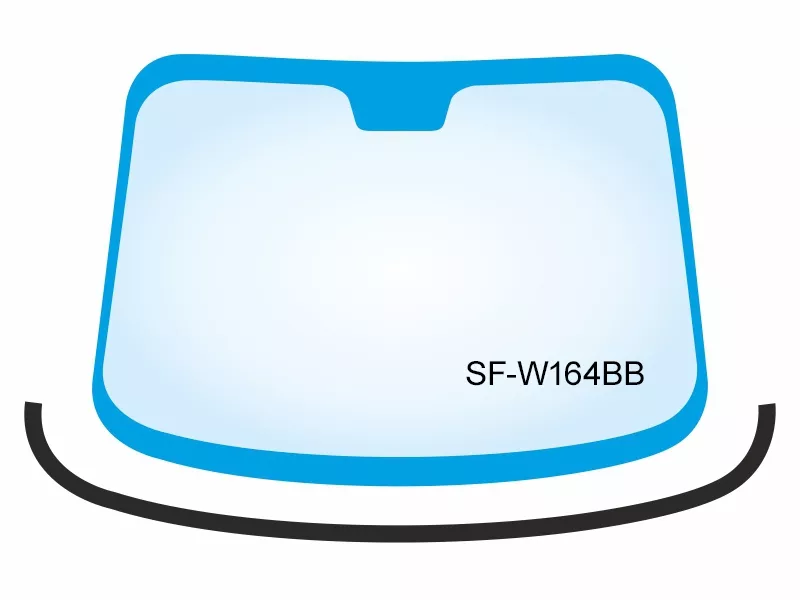 Молдинг лобового стекла (Снизу) Mercedes-Benz M-Class 05-11 - Артикул SFW164BB - Производитель Sat - Фото, Отзывы, Цены 