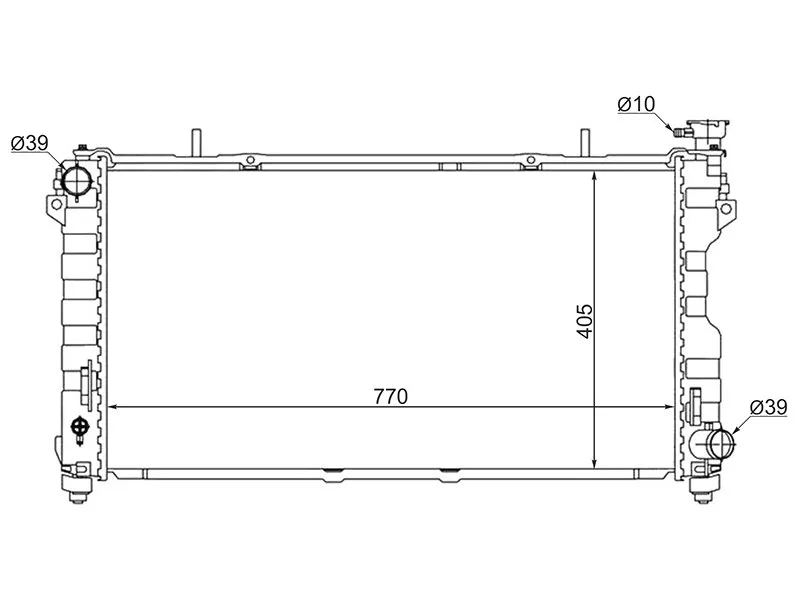 Радиатор Chrysler Town&Country 00-07 / Voyager 00-07 - Артикул SGCR00020124 - Производитель Sat - Фото, Отзывы, Цены 