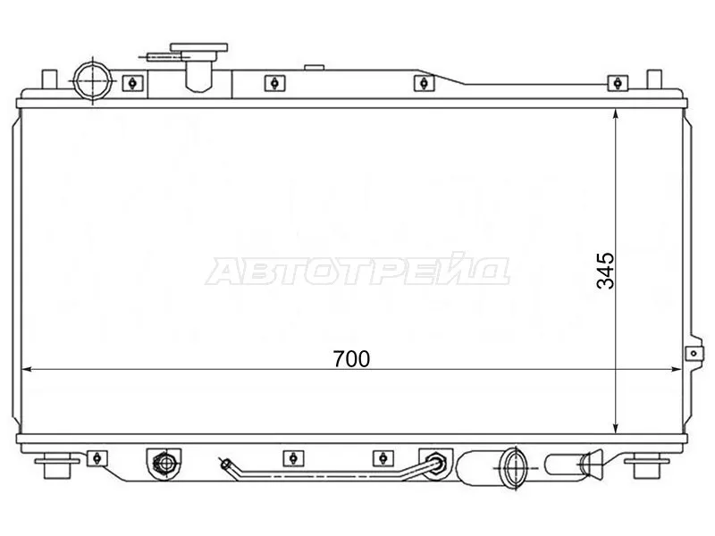 Радиатор Kia Spectra 00-11 / Sephia 98-04 - Артикул SGKI0001 - Производитель Sat - Фото, Отзывы, Цены 