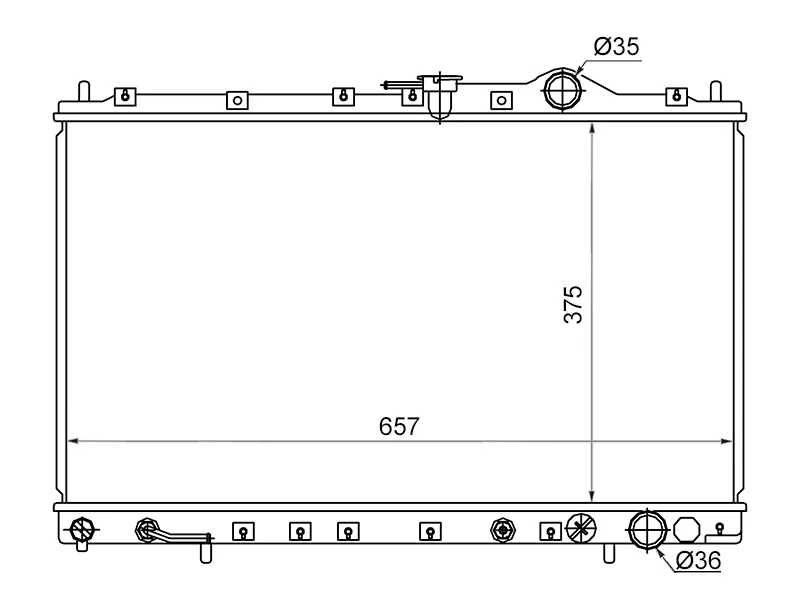 Радиатор Mitsubishi Chariot 91-97 - Артикул SGMC00094G63 - Производитель Sat - Фото, Отзывы, Цены 