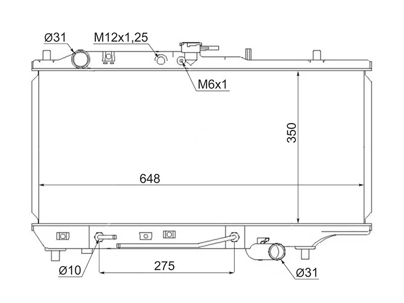 Радиатор Mazda 323 89-95 / Familia 89-94 - Артикул SGMZ000189 - Производитель Sat - Фото, Отзывы, Цены 