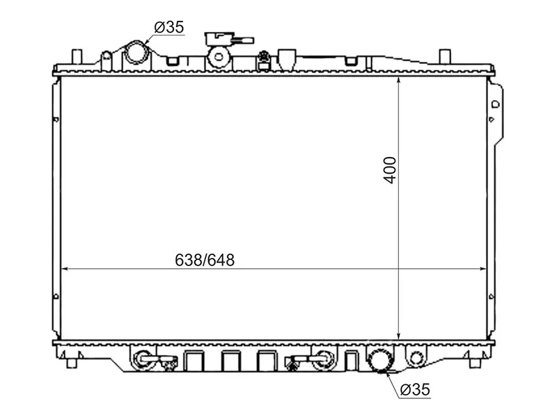 Радиатор Mazda 626 87-97 / Capella 87-97 - Артикул SGMZ0002 - Производитель Sat - Фото, Отзывы, Цены 