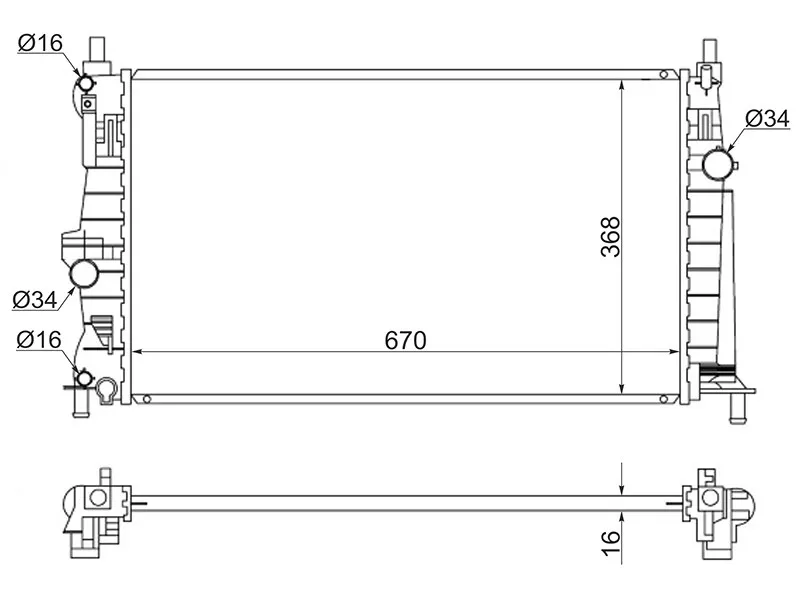 Радиатор Mazda 3 08-13 / Axela 09-13 - Артикул SGMZ00082 - Производитель Sat - Фото, Отзывы, Цены 