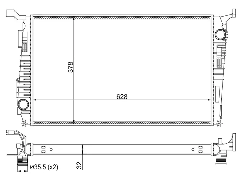 Радиатор Renault Duster 10-21 - Артикул SGRN000210 - Производитель Sat - Фото, Отзывы, Цены 