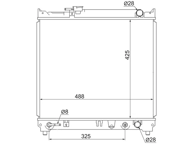 Радиатор Suzuki Escudo 88-97 / Vitara 88-99 - Артикул SK0001Y - Производитель Sat - Фото, Отзывы, Цены 