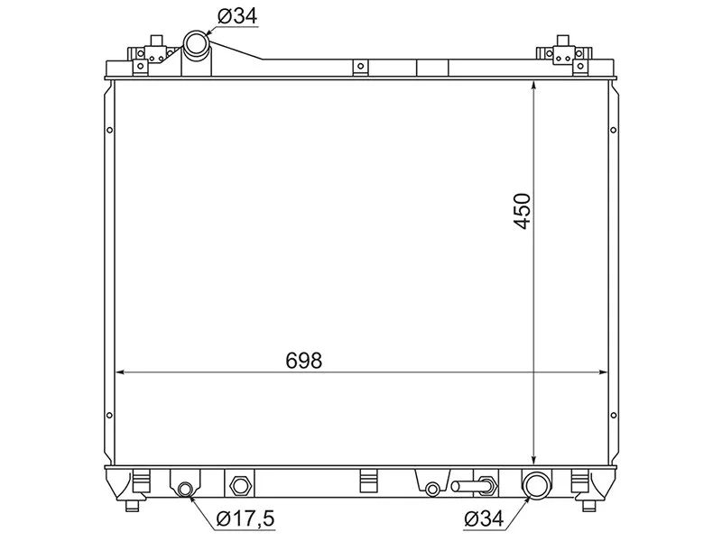 Радиатор Suzuki Grand Vitara 05-16 - Артикул SK0006H27A - Производитель Sat - Фото, Отзывы, Цены 