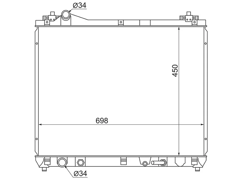 Радиатор Suzuki Grand Vitara 05-16 - Артикул SK0006J20A - Производитель Sat - Фото, Отзывы, Цены 