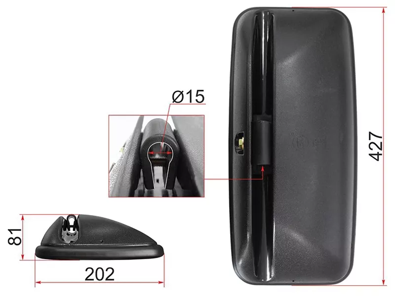 Зеркало (MERCEDES (грузовик и автобус) (427x202)) - Артикул SL1601 - Производитель Sat - Фото, Отзывы, Цены 