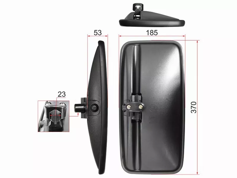 Зеркало (MITSUBISHI CANTER (370x185)) - Артикул SL1603 - Производитель Sat - Фото, Отзывы, Цены 