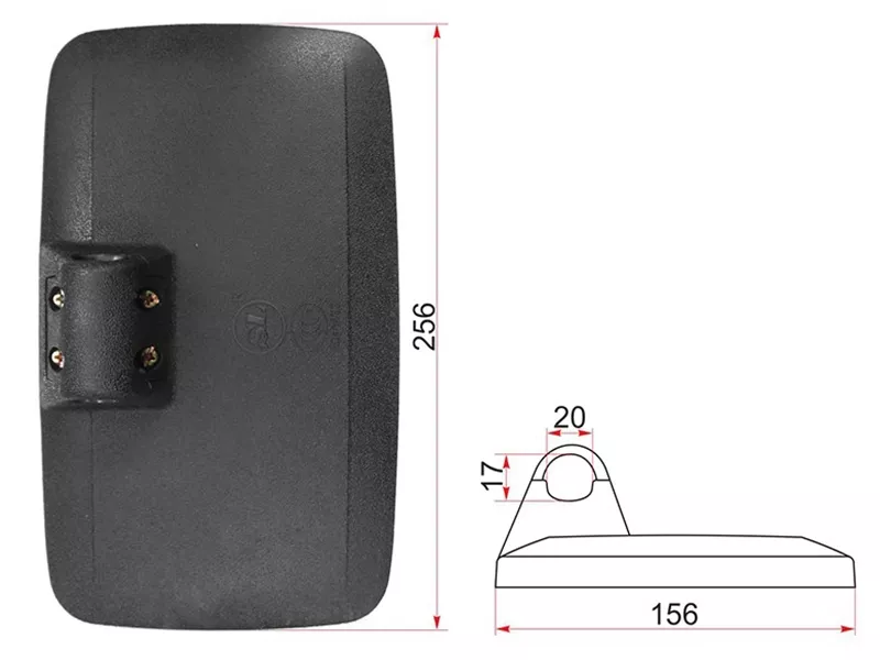 Зеркало (HINO/FAW (256x156mm)) - Артикул SL1628 - Производитель Sat - Фото, Отзывы, Цены 