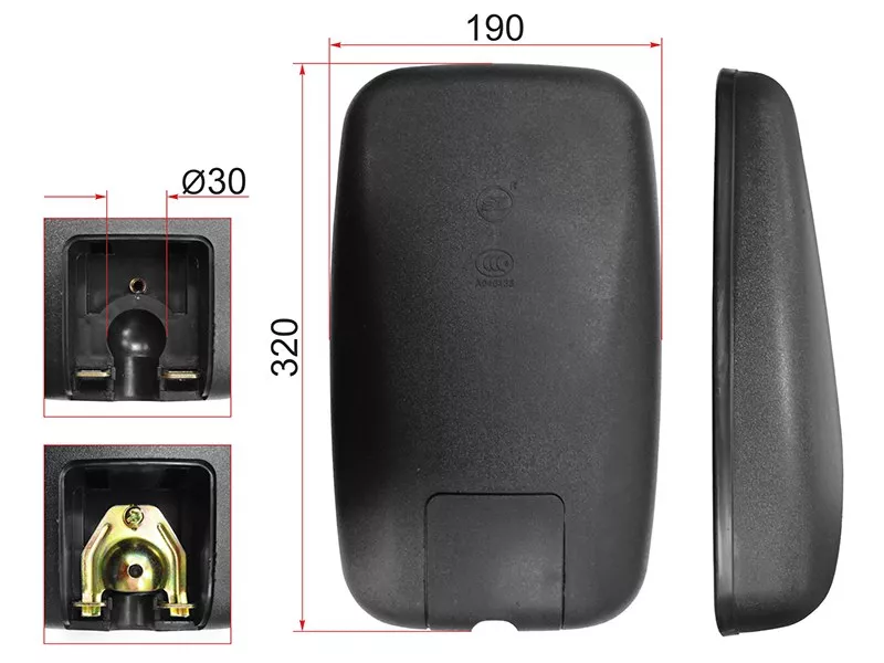 Зеркало (ISUZU NPR new/MAZDA T-4000 new (320x190 SR1200)) - Артикул SL1691 - Производитель Sat - Фото, Отзывы, Цены 