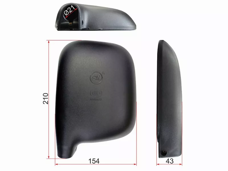 Зеркало Toyota Hiace 89-04 (Слева/ (210x154 SR800)) - Артикул SL1692 - Производитель Sat - Фото, Отзывы, Цены 