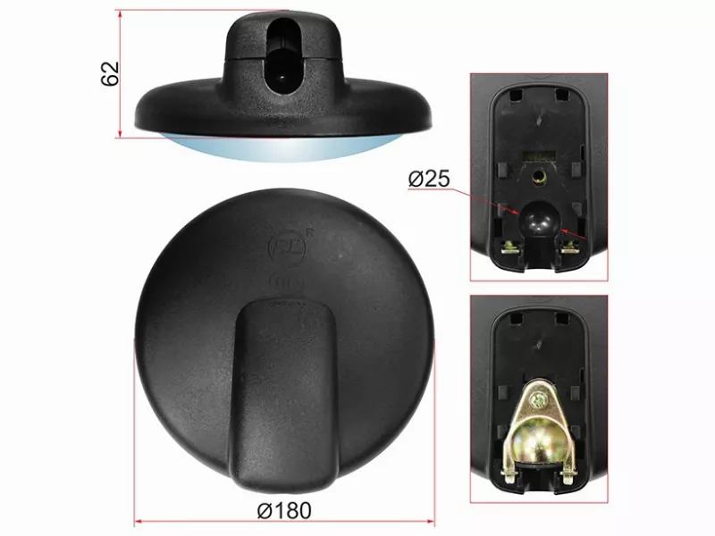 Зеркало (HINO small truck (d180 SR150) круглое) - Артикул SL1696 - Производитель Sat - Фото, Отзывы, Цены 