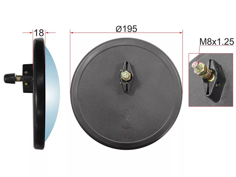 Зеркало (MERCEDES AXOR(MINI) (d195mm)) - Артикул SL1771 - Производитель Sat - Фото, Отзывы, Цены 