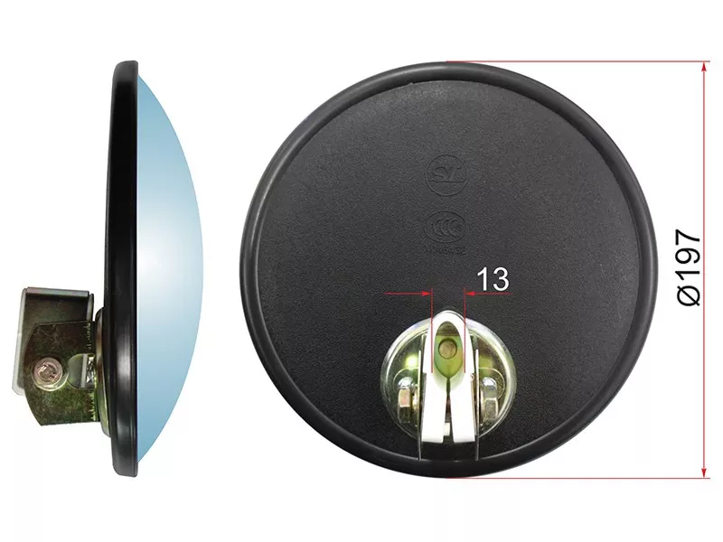 Зеркало (UNIVERSAL (d197mm SR150) круглое) - Артикул SL1772 - Производитель Sat - Фото, Отзывы, Цены 