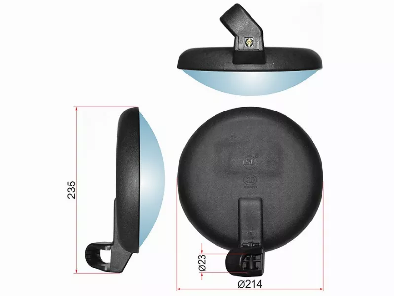 Зеркало (UNIVERSAL (d214mm SR150) круглое) - Артикул SL1773 - Производитель Sat - Фото, Отзывы, Цены 