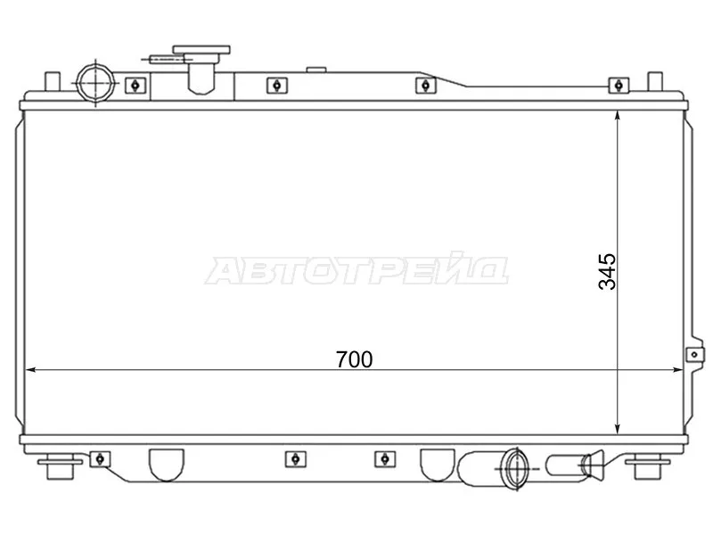 Радиатор Kia Spectra 00-11 / Sephia 98-04 - Артикул ST010033 - Производитель Sat - Фото, Отзывы, Цены 