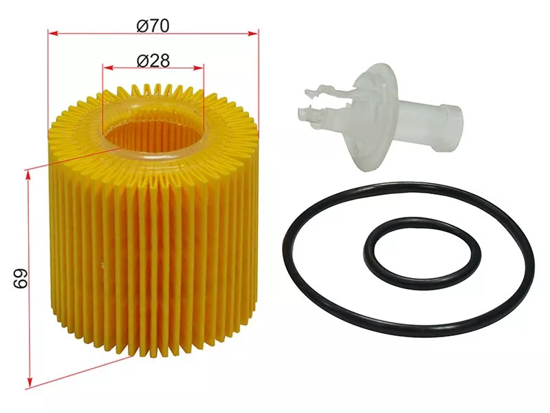 Фильтр масляный (картридж) TOYOTA CAMRY, RX350 2GR-FE 06 - Артикул ST04152YZZA1 - Производитель Sat - Фото, Отзывы, Цены 