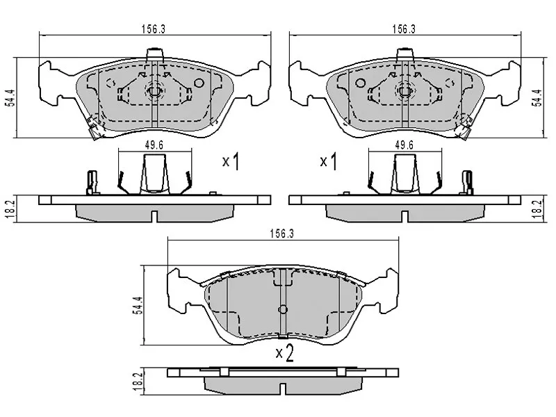 Колодки тормозные (Спереди) Toyota Avensis (T220) 97-03 - Артикул ST0446505020 - Производитель Sat - Фото, Отзывы, Цены 