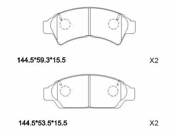 Колодки тормозные (Спереди) Toyota Camry Japan 86-98 / Vista 90-98 - Артикул ST0446532080 - Производитель Sat - Фото, Отзывы, Цены 