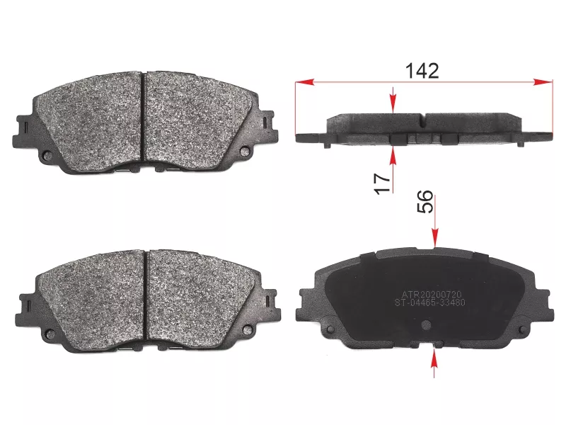 Колодки тормозные (Спереди) Toyota Camry (XV70) 17-22 / C-HR 19-23 - Артикул ST0446533480 - Производитель Sat - Фото, Отзывы, Цены 