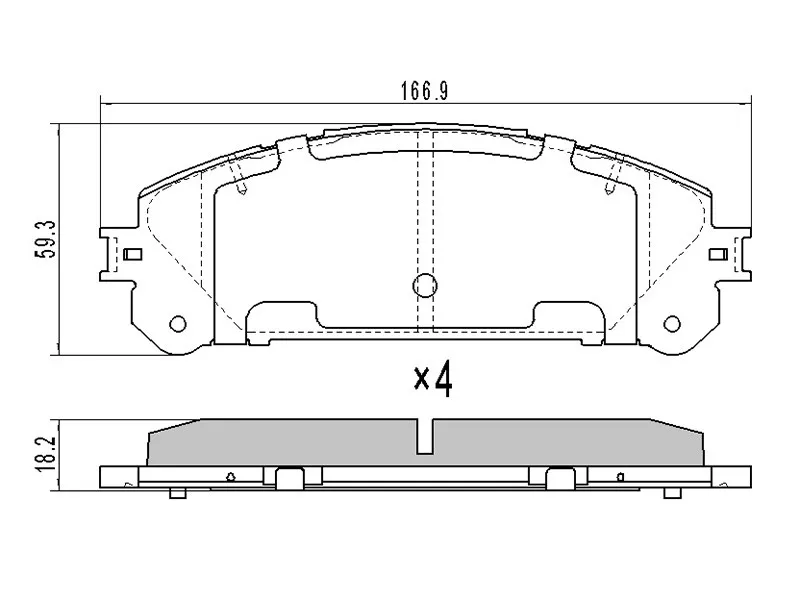 Колодки тормозные (Спереди) Lexus RX 08-19 / Toyota Harrier 13-20 - Артикул ST0446548150 - Производитель Sat - Фото, Отзывы, Цены 
