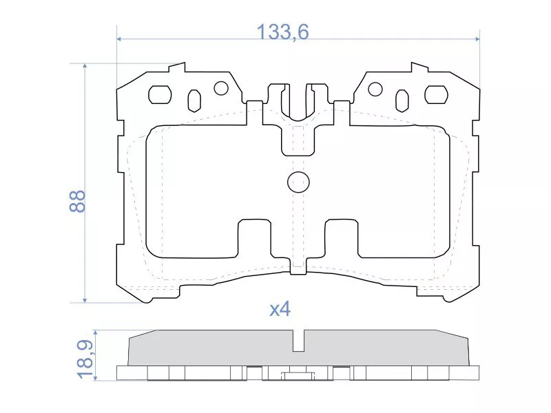 Колодки тормозные (Спереди) Lexus LS 06-17 - Артикул ST0446550260 - Производитель Sat - Фото, Отзывы, Цены 
