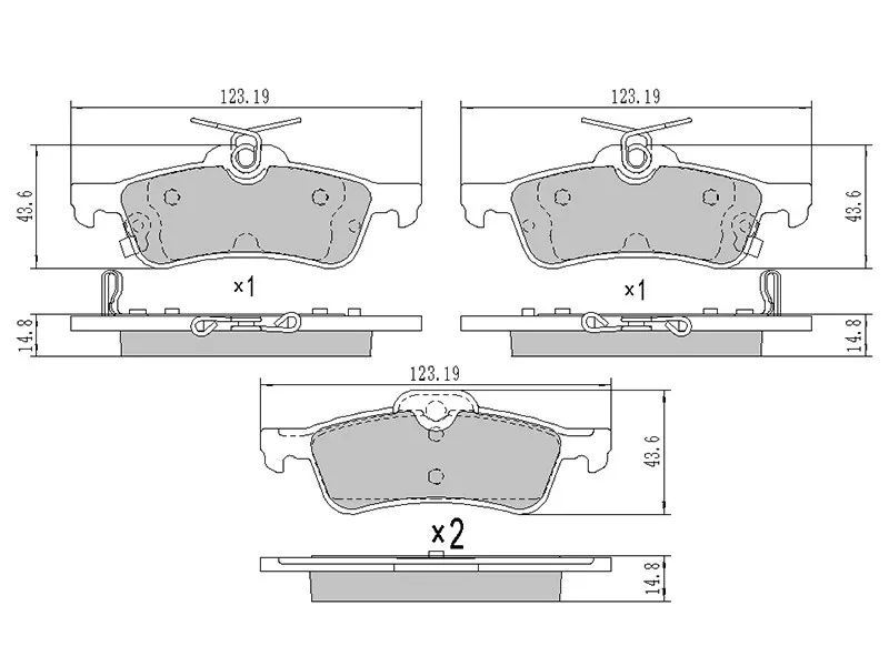Колодки тормозные (Сзади) Toyota Vitz 05-20 / Yaris 05-20 - Артикул ST044660D010 - Производитель Sat - Фото, Отзывы, Цены 