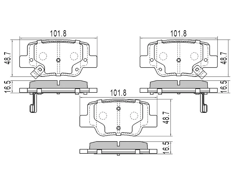 Колодки тормозные (Сзади) Toyota Verso 09-17 - Артикул ST044660F010 - Производитель Sat - Фото, Отзывы, Цены 
