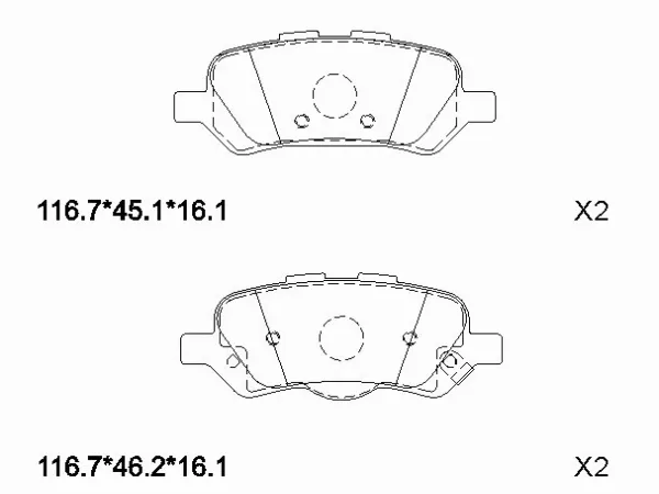 Колодки тормозные задние -ST044660T010 Sat для TOYOTA VENZA