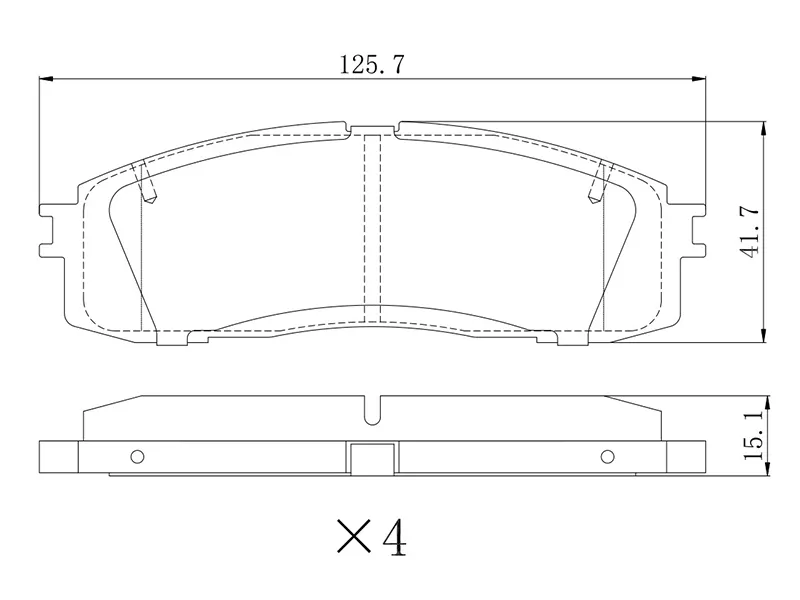 Колодки тормозные задние -GP02062 G-Brake для TOYOTA CROWN