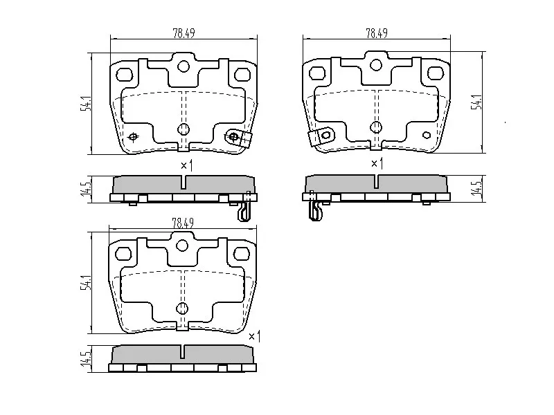 Колодки тормозные задние -ST0446642030 Sat для TOYOTA RAV4