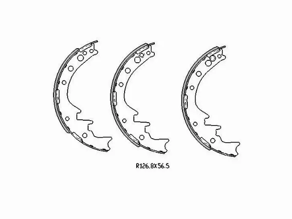 Колодки тормозные задние барабанные -ST0449535180 Sat для TOYOTA HIACE, TOYOTA HILUX, TOYOTA 4RUNNER / SURF