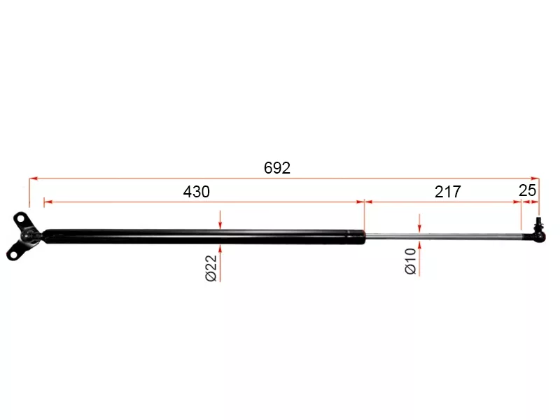 Амортизатор крышки багажника Honda Stream 00-06 (Слева) - Артикул ST04746S7A000 - Производитель Sat - Фото, Отзывы, Цены 
