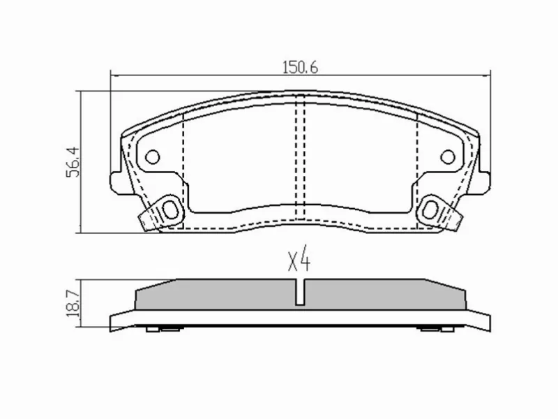 Колодки тормозные (Спереди) Chrysler 300C 04-11 - Артикул ST05142555AA - Производитель Sat - Фото, Отзывы, Цены 