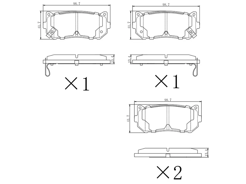Колодки тормозные (Сзади) Kia Spectra 00-11 / Sephia 93-96 - Артикул ST0K9A02628Z - Производитель Sat - Фото, Отзывы, Цены 