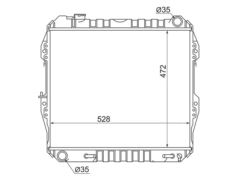 Радиатор Toyota 4Runner 89-95 / Hilux Surf 89-95 - Артикул ST100033 - Производитель Sat - Фото, Отзывы, Цены 
