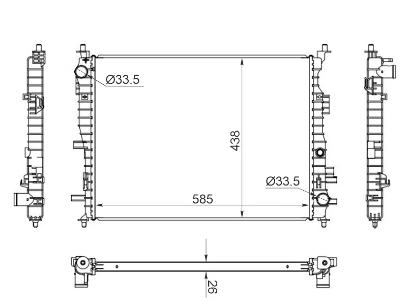 Радиатор JAC J7 20 - Артикул ST100111 - Производитель Sat - Фото, Отзывы, Цены 