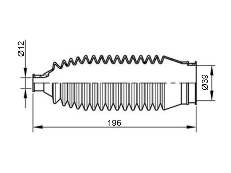 Пыльник рулевой рейки (резин) MAZDA/SUBARU/KIA - Артикул ST1010006 - Производитель Sat - Фото, Отзывы, Цены 