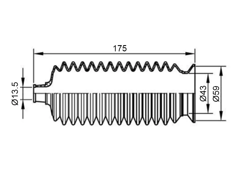 Пыльник рулевой рейки HONDA FIT/JAZZ GD1/GD2 01 - Артикул ST1010008 - Производитель Sat - Фото, Отзывы, Цены 